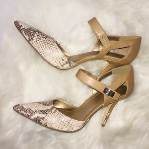 BCBGeneration Dalby Python Leather Pumps